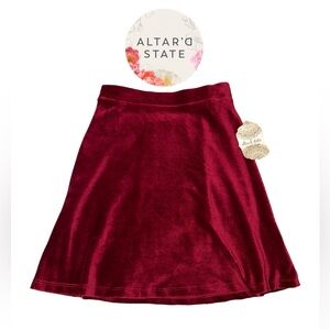 Altar’d State NWT Maroon Skirt